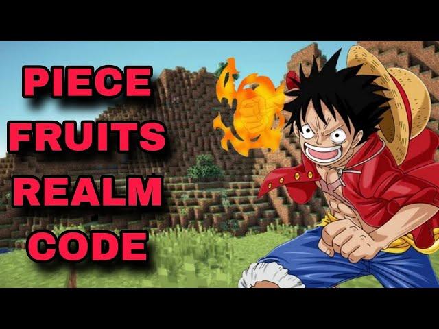 BEST PIECE FRUITS REALM CODE FOR MINECRAFT BEDROCK EDITION!