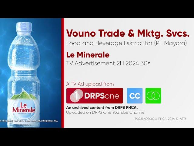 Le Minerale TV Ad 2H 2024 30s (Philippines) [CC/ST]