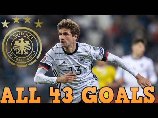 Thomas Muller - All 43 Goals for Germany so far - 2010-2022