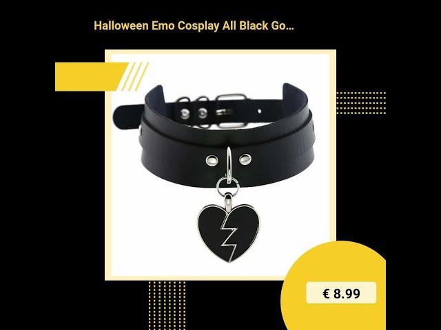 Faschings-Favoriten: Halloween Emo Cosplay All Black G... für nur €8.99! Entdecke jetzt