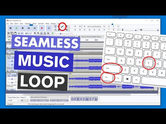 How to make a seamless audio loop in Audacity