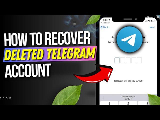 How to Recover DELETED TELEGRAM Account