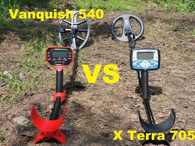 Minelab Vanquish 540 VS X Terra 705! Тест на глубину и резделение целей от Черкасского копателя!