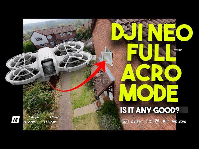 IS THE DJI NEO ANY GOOD AT ACRO?