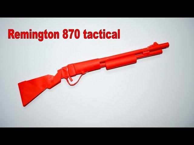 How to make a paper gun - Remington - DIY