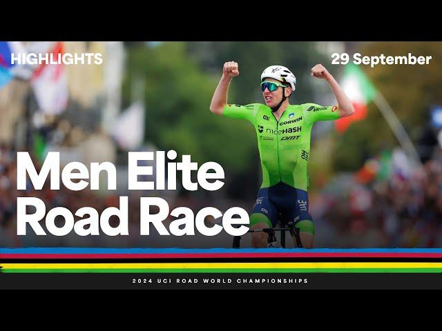 Men Elite Road Race highlights | 2024 UCI Road World Championships