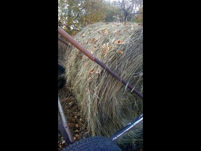 Прицеп для перевозки рулонов сена своими руками.