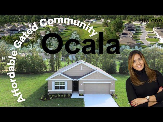 OCALA FL : Tour of the MOST Affordable Gated Community with Golf Course. | LOW HOA | NO CDD |