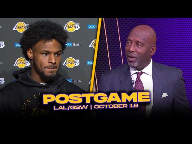 Lakers/GSW Postgame x Analysis: J.Worthy, Bronny, Coach Redick Reactions | Oct 18, 2024