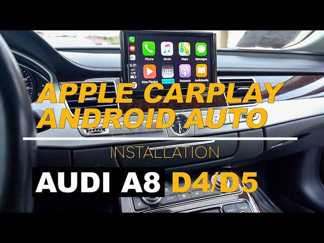 Audi CarPlay and Android Auto Retrofit - How to install CarPlay in Audi A8 D4/D5 with MMI 3G [2020]