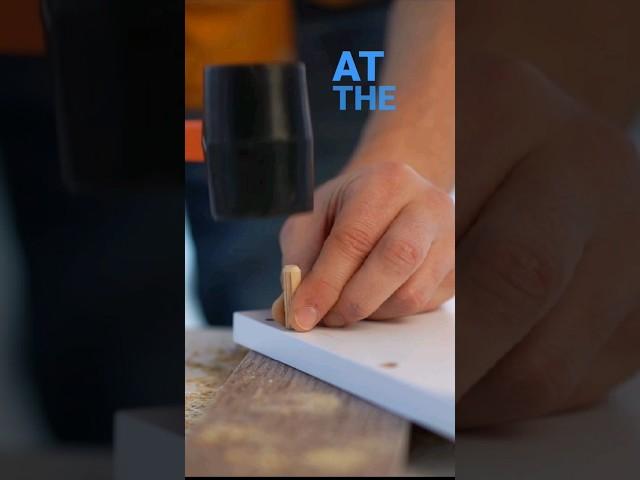 Align wooden dowels perfectly everytime with this hack #diy #woodworking #dowel #carpentry