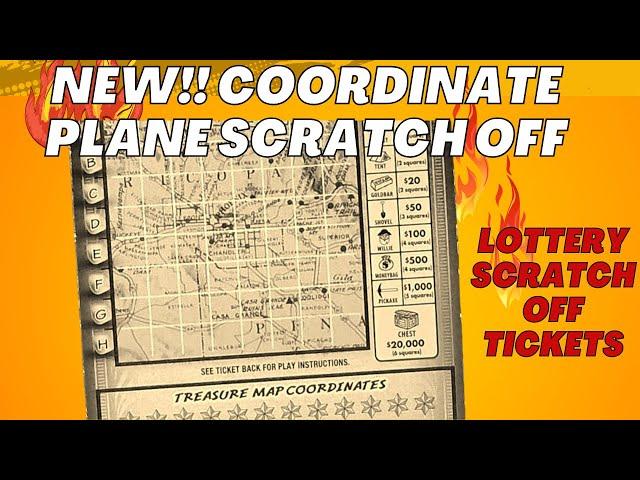 NEW!  Arizona Treasure Hunt Coordinate Scratch Off Tickets Crossword 