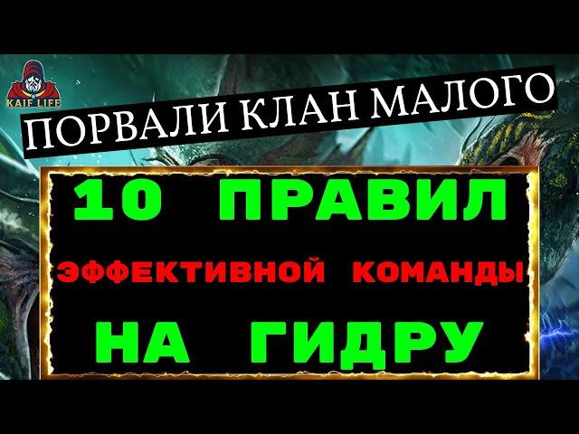 Рейд ГИДРА - БЕЙ ПРАВИЛЬНО ! 10 правил составления команд на гидру ! Порвали первенство гидры ! RAID