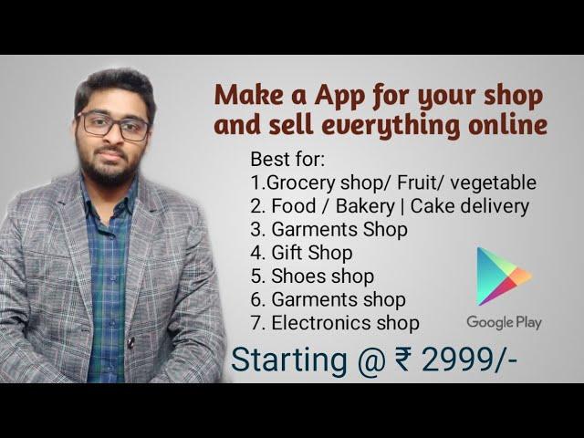 Make Your Shop Online Just @Rs.8999 and get in 2day | Your app will be on playstore