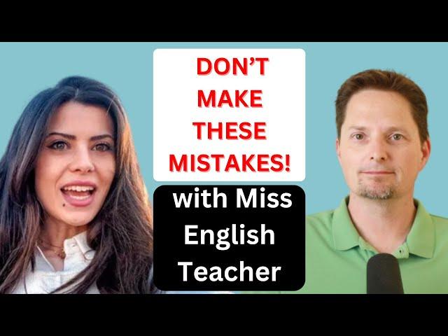 AVOID MISTAKES MADE BY MISS ENGLISH TEACHER / IN VS. ON VS. AT / AVOID MISTAKES WITH PREPOSITIONS