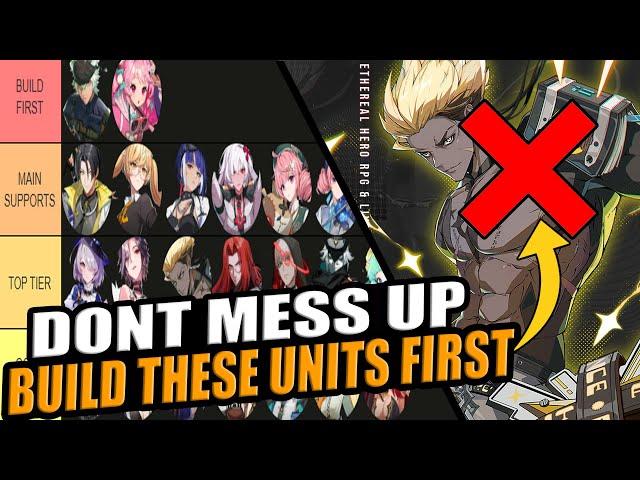 DON'T MESS UP - BUILD THESE UNITS FIRST!!