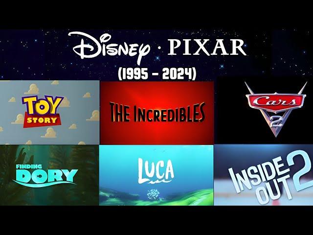 All Disney Pixar Movies Title Cards (1995 - 2024) | THE ANIFAN