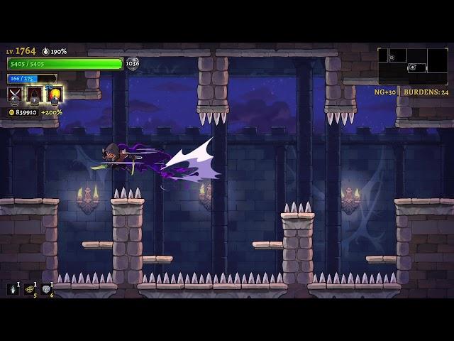 [Rogue Legacy 2] NG+30 Fireball Assassin Full Clear