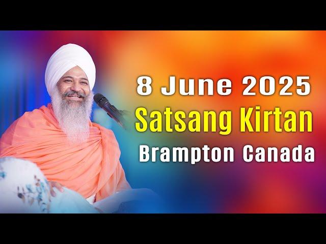  Live | 8-June-2025 | Brampton Canada | Satsang Kirtan | Sant Trilochan Darshan Das Ji