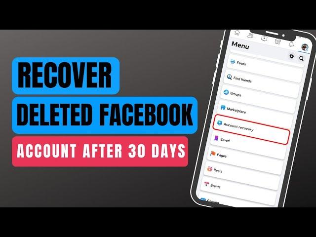 How To Recover Permanently Deleted Facebook Account After 30 Days [2023]