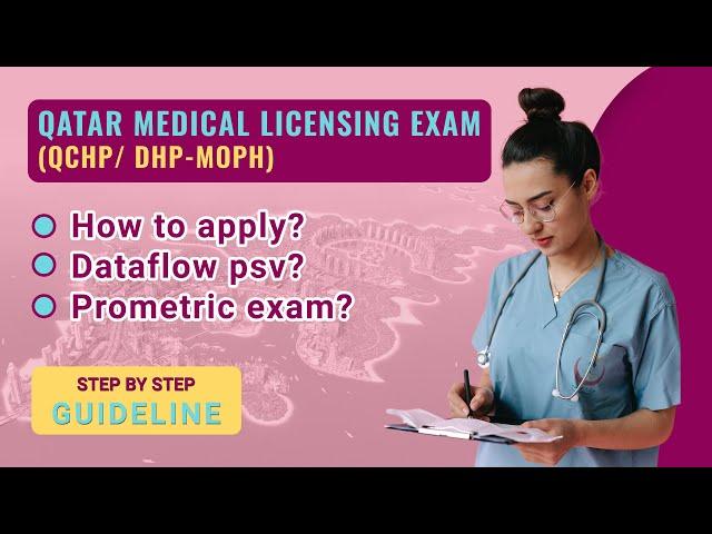 Qatar Medical License (QCHP)/ DHP-MOPH Exam. How to apply? Dataflow PSV? Prometric exam?