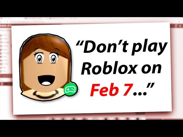 Do NOT play ROBLOX On Feb 7th...Jenna The Roblox Hacker