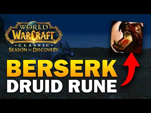 SoD Berserk Druid Rune - 30 Second Guide