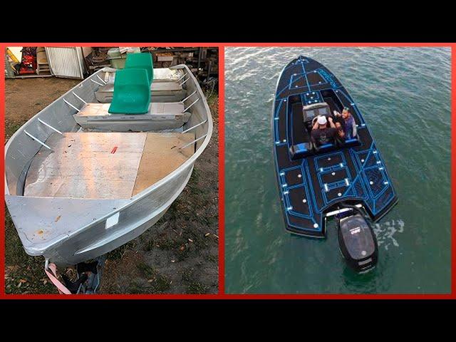 Transforming an Old Boat into an Amazing BASS BOAT