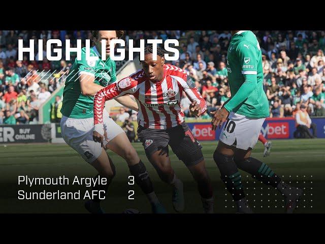 Defeat At Home Park | Plymouth Argyle 3 - 2 Sunderland AFC | EFL Championship Highlights