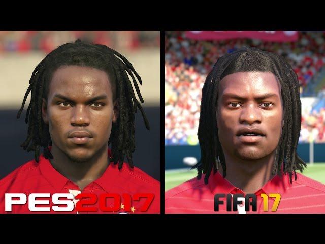 FIFA 17 vs PES 2017 Faces Comparison - Bayern Munchen: Robben, Sanches, Douglas Costa