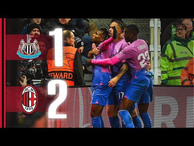 Pulisic - Chukwueze | Newcastle 1-2 AC Milan | #ChampionsLeague Highlights | Matchday 6