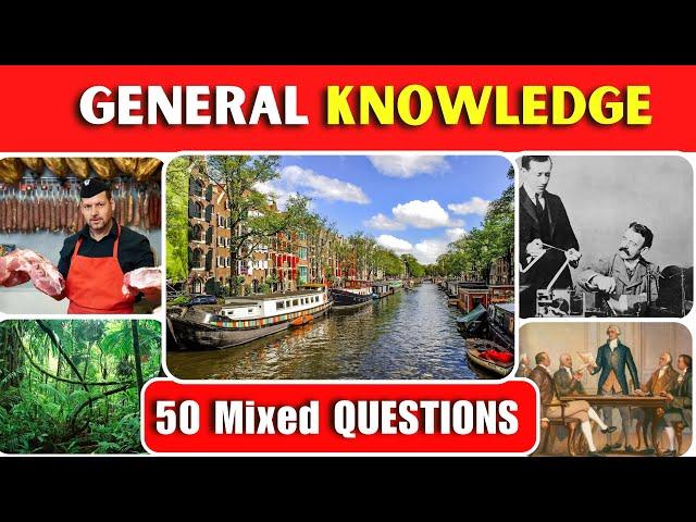 General Knowledge Quiz | Mixed Trivia |  Do You Know 50 Questions | Pub Quiz | ? Ultimate Trivia -3