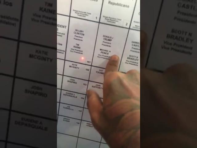 African-American man attempting to vote for Donald Trump in Pennsylvania