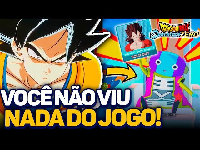 TUDO SOBRE DRAGON BALL SPARKING ZERO! PERSONAGENS, MENUS, MISSÕES, LOJAS, SHENLONGS E MAIS!