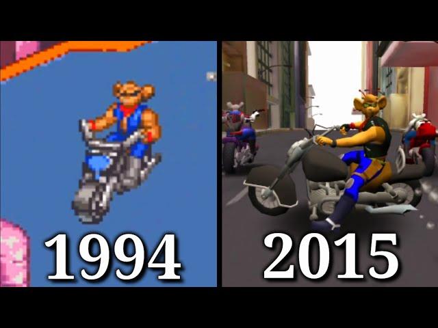 Evolution Of Biker Mice from Mars Games 1994-2015