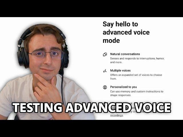 Open AI Advanced Voice is HERE - LIVE TESTING!