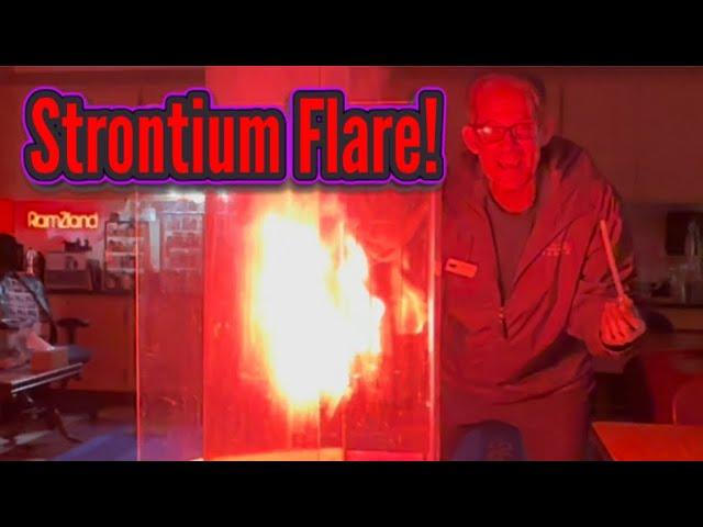 Strontium Flare in RamZland! #STEM #RamZland #ScienceForKids