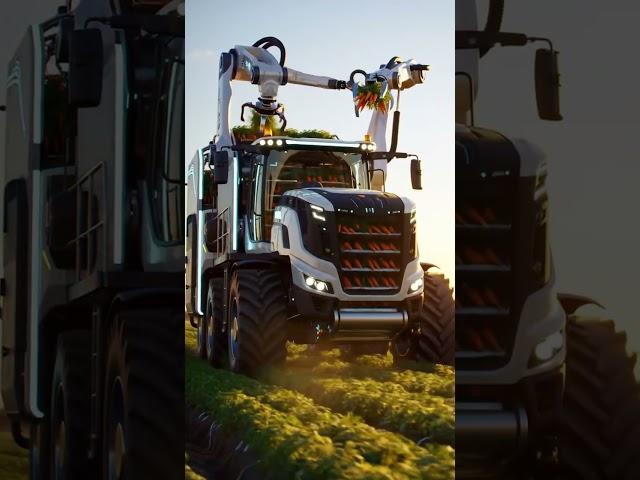 This Giant Tractor Harvests Carrots Like a Robot! #tractor #traktorvideo