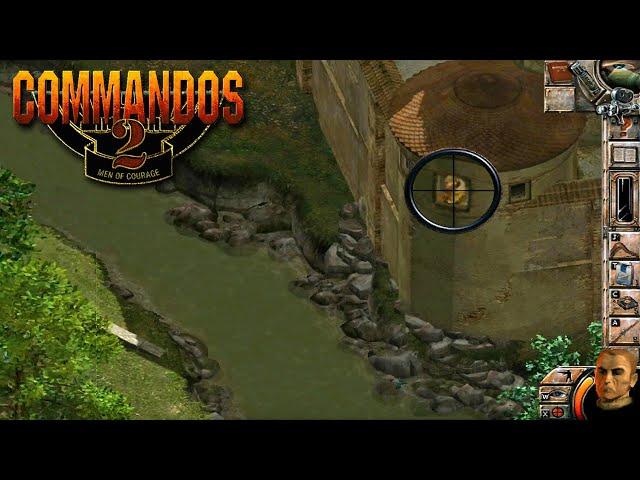 COMMANDOS 2 Men of Courage | Castle Colditz - full gameplay walkthrough and commentary (HD)