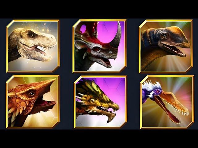 ALL UNRELEASE DINOSAURS UNLOCKED MAX LEVEL 40 BATTLES!! Jurassic World The Game