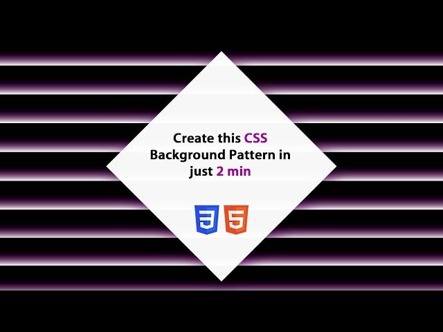 How to create background pattern using CSS (Glowing Lines)