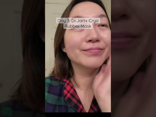 Viral Cryo Rubber mask from Dr.Jart+| Day 3 of 15 Sheet Mask Challenge| 20s skincare #shorts