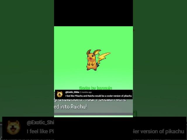 Pikachu + Raichu Fusion!  #shorts #pokemonfusion #pokemonfusiongameplay  #pokemoninfinitefusion