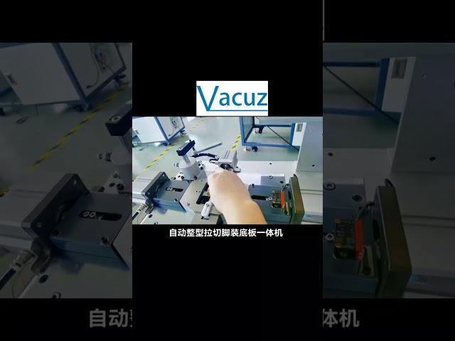 Vacuz Automatic Common Mode Toroidal Coil Inductor Pin Forming Cutting Base Plate Assembly Machine