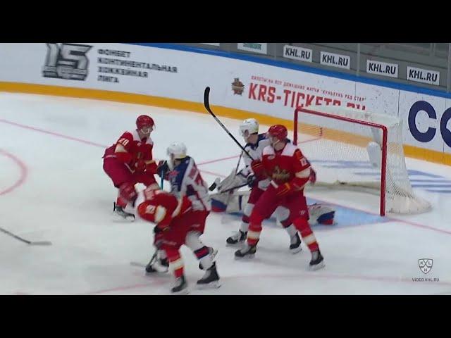 Brett Pollock first KHL goal