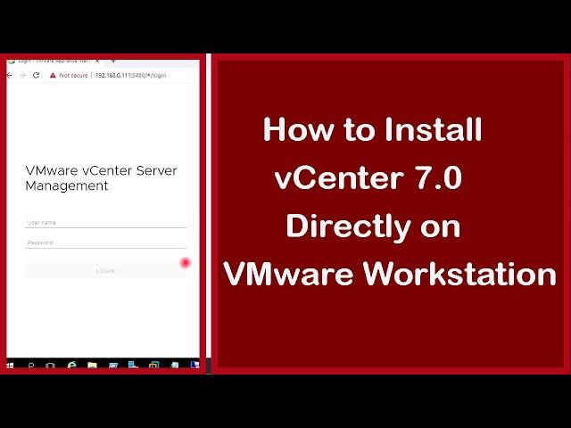 How to Install vCenter 7.0 on VMware Workstation 15 | VMware tutorial for beginners | VCSA 7.0