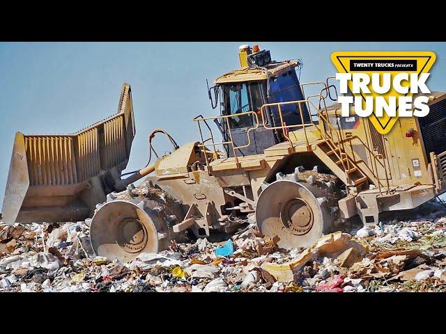 Landfill Compactor for Children | Truck Tunes for Kids | Twenty Trucks Channel