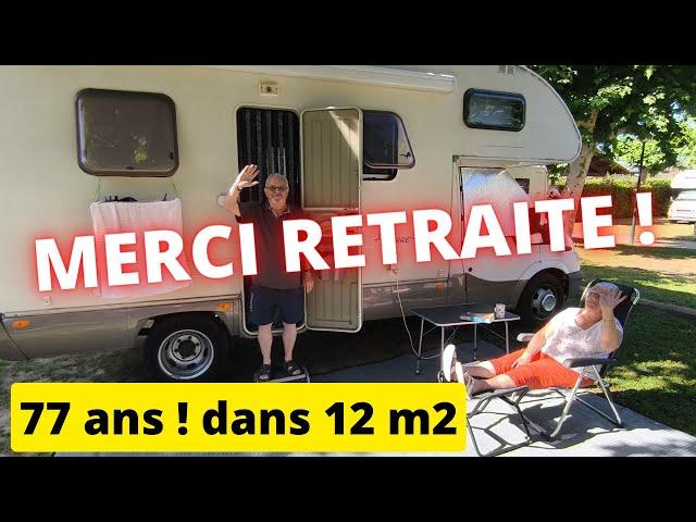 77 ANS, Ils vivent à 2 dans un VIEUX CAMPING-CAR ! (la salle de bain est incroyable) #campingcarlife