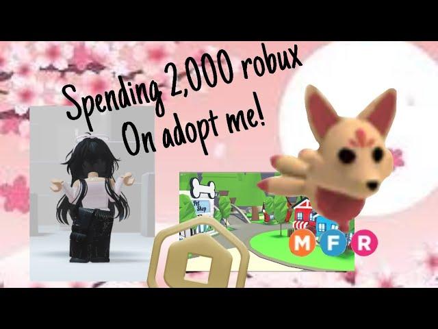 Spending 2,000 robux on adopt me?! How rich can you get? 