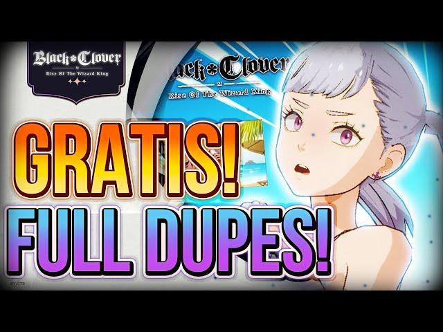 ¡NOELLE DE VERANO GRATIS FULL ESTRELLAS! [CONSIGUE DUPES GENERICOS] BLACK CLOVER MOBILE GLOBAL